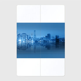 Магнитный плакат 2Х3 с принтом New York в Кировске, Полимерный материал с магнитным слоем | 6 деталей размером 9*9 см | new york | архитектура | здания | мост | сша