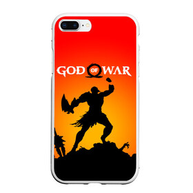 Чехол для iPhone 7Plus/8 Plus матовый с принтом GOD OF WAR в Кировске, Силикон | Область печати: задняя сторона чехла, без боковых панелей | game | god of war | god of war 4 | gods of war | викинги. | год оф вар | год оф вар 4 | игра | рпг