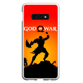 Чехол для Samsung S10E с принтом GOD OF WAR в Кировске, Силикон | Область печати: задняя сторона чехла, без боковых панелей | game | god of war | god of war 4 | gods of war | викинги. | год оф вар | год оф вар 4 | игра | рпг