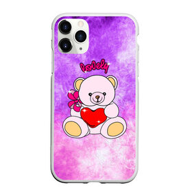 Чехол для iPhone 11 Pro матовый с принтом Lovely bear в Кировске, Силикон |  | Тематика изображения на принте: bear | love is | teddy | богиня | валентина | влюбленный | девушке | дочь | жена | игрушка | лучшая | любимая | люблю | мама | марта | медведь | медведь с сердцем | медвежата | мишка тедди | плюшевые | подарок