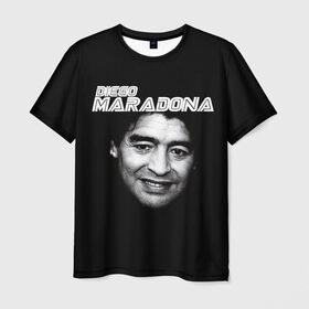 Мужская футболка 3D с принтом Диего Марадона в Кировске, 100% полиэфир | прямой крой, круглый вырез горловины, длина до линии бедер | diego | diego armando maradona | maradona | аргентина | диего | король | легенда | марадона | нападающий | полузащитник | футбол | футболист
