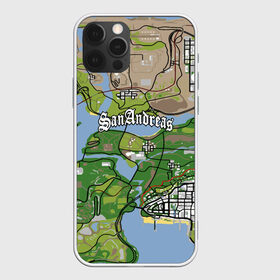 Чехол для iPhone 12 Pro Max с принтом GTA San Andreas map в Кировске, Силикон |  | game | grand theft auto | gta san andreas | гта сан андреас | игра | карта | самп