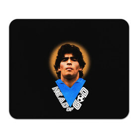 Коврик для мышки прямоугольный с принтом Diego Maradona в Кировске, натуральный каучук | размер 230 х 185 мм; запечатка лицевой стороны | diego | diego armando maradona | legend | maradona | аргентина | диего | король | легенда | марадона | нападающий | полузащитник | футбол | футболист