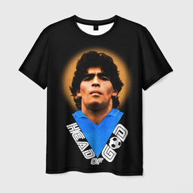 Мужская футболка 3D с принтом Diego Maradona в Кировске, 100% полиэфир | прямой крой, круглый вырез горловины, длина до линии бедер | diego | diego armando maradona | legend | maradona | аргентина | диего | король | легенда | марадона | нападающий | полузащитник | футбол | футболист