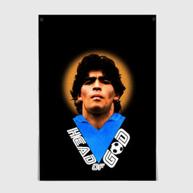 Постер с принтом Diego Maradona в Кировске, 100% бумага
 | бумага, плотность 150 мг. Матовая, но за счет высокого коэффициента гладкости имеет небольшой блеск и дает на свету блики, но в отличии от глянцевой бумаги не покрыта лаком | diego | diego armando maradona | legend | maradona | аргентина | диего | король | легенда | марадона | нападающий | полузащитник | футбол | футболист