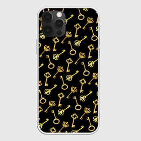 Чехол для iPhone 12 Pro Max с принтом Золотые ключики в Кировске, Силикон |  | gold | golden | hipster | pattern | retro | винтаж | волшебный | джаз | замок | золотистый | золото | золотой ключик | империя | классика | ключ | ключик | корона | открытие | паттерн | ретро стиль | символ | сказочный