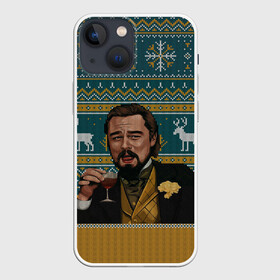 Чехол для iPhone 13 mini с принтом Кэлвин Кэнди в Кировске,  |  | джанго особожденный | кэлвин кэнди | леонардо ди каприо | рождественский свитер