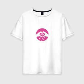 Женская футболка хлопок Oversize с принтом Любимая Мама в Кировске, 100% хлопок | свободный крой, круглый ворот, спущенный рукав, длина до линии бедер
 | 