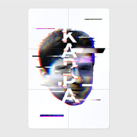 Магнитный плакат 2Х3 с принтом Каппа глитч в Кировске, Полимерный материал с магнитным слоем | 6 деталей размером 9*9 см | kappa | twich | глитч | смайлик | твич