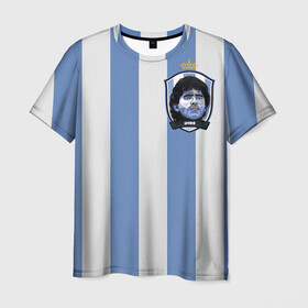 Мужская футболка 3D с принтом Диего Армандо Марадона D10S в Кировске, 100% полиэфир | прямой крой, круглый вырез горловины, длина до линии бедер | d10s | maradona | аргентина | армандо | барселона | бога | джерси | диего | легенда | марадон | марадона | марадоны | рука | форма