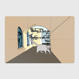 Магнитный плакат 3Х2 с принтом Петербургский кот в Кировске, Полимерный материал с магнитным слоем | 6 деталей размером 9*9 см | кот | кошки | петербург | питерские дворы | романтика | санкт петербург | я люблю тебя