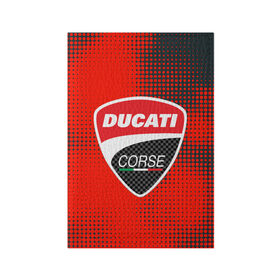 Обложка для паспорта матовая кожа с принтом Ducati Corse (Z) в Кировске, натуральная матовая кожа | размер 19,3 х 13,7 см; прозрачные пластиковые крепления | audi | audi ag | corse | ducati | ducati corse | ducati motor holding | hypermotard | multistrada | panigale | scrambler | streetfighter | supersport | дукати | массимо борди | мото | фабио тальони