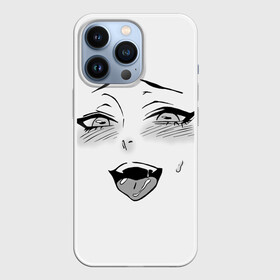 Чехол для iPhone 13 Pro с принтом Ахегао личико в Кировске,  |  | аниме | ахегао | девушка | лицо | язык
