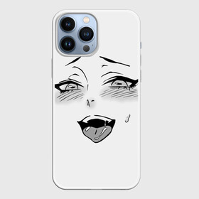 Чехол для iPhone 13 Pro Max с принтом Ахегао личико в Кировске,  |  | аниме | ахегао | девушка | лицо | язык