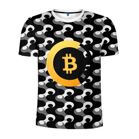 Мужская футболка 3D спортивная с принтом BTC / БИТКОИН (S) в Кировске, 100% полиэстер с улучшенными характеристиками | приталенный силуэт, круглая горловина, широкие плечи, сужается к линии бедра | bitcoin | btc | биткоин | валюта | деньги | криптовалюта