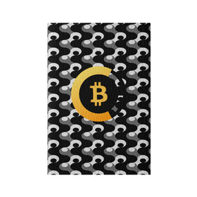 Обложка для паспорта матовая кожа с принтом BTC / БИТКОИН (S) в Кировске, натуральная матовая кожа | размер 19,3 х 13,7 см; прозрачные пластиковые крепления | Тематика изображения на принте: bitcoin | btc | биткоин | валюта | деньги | криптовалюта
