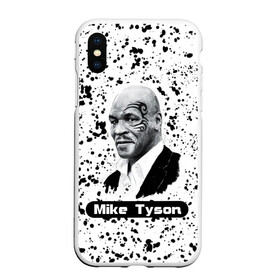 Чехол для iPhone XS Max матовый с принтом Mike Tyson в Кировске, Силикон | Область печати: задняя сторона чехла, без боковых панелей | boxer | boxing | great boxer | mike tyson | mike tyson lettering | mike tyson print | бокс | боксер | великий боксер | майк тайсон | надпись mike tyson | принт mike tyson