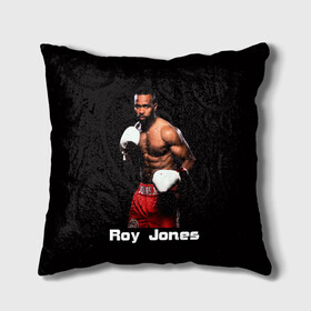 Подушка 3D с принтом Roy Jones в Кировске, наволочка – 100% полиэстер, наполнитель – холлофайбер (легкий наполнитель, не вызывает аллергию). | состоит из подушки и наволочки. Наволочка на молнии, легко снимается для стирки | boxer | boxing | great boxer | roy jones | roy jones lettering | roy jones print | бокс | боксер | великий боксер | надпись roy jones | принт roy jones | рой джонс