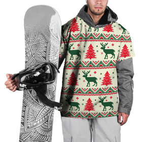 Накидка на куртку 3D с принтом Зимний лес в Кировске, 100% полиэстер |  | Тематика изображения на принте: арт | вязанный рисунок | вязь | ёлка | ёлки | ель | красный | линии | линия | олени | олень | полоса | полосы | рисунок | снег | снежинка