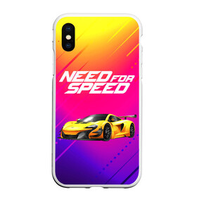 Чехол для iPhone XS Max матовый с принтом NEED FO SPEED в Кировске, Силикон | Область печати: задняя сторона чехла, без боковых панелей | carbon | heat | hot pursuit | most wanted | need for speed | payback. | shift | underground 2 | unleashed | жажда скорости