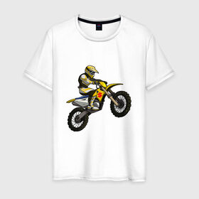 Мужская футболка хлопок с принтом Suzuki (+спина) в Кировске, 100% хлопок | прямой крой, круглый вырез горловины, длина до линии бедер, слегка спущенное плечо. | bike | moto | motorcycle | sport | suzuki | байк | мото | мотоциклы | спорт | сузуки