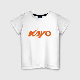 Детская футболка хлопок с принтом KAYO LOGO (Z) в Кировске, 100% хлопок | круглый вырез горловины, полуприлегающий силуэт, длина до линии бедер | Тематика изображения на принте: kayo | moto | motorcycle | sport | байк | кайо | мото | мотоциклы | спорт