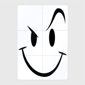 Магнитный плакат 2Х3 с принтом Smile в Кировске, Полимерный материал с магнитным слоем | 6 деталей размером 9*9 см | Тематика изображения на принте: smile | бровь | смайл | смайлик | улыбка | ухмылка