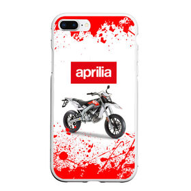 Чехол для iPhone 7Plus/8 Plus матовый с принтом Aprilia (Z) в Кировске, Силикон | Область печати: задняя сторона чехла, без боковых панелей | aprilia | aprilia racing | bike | moto | motocycle | sportmotorcycle | априлия | мото | мотоспорт