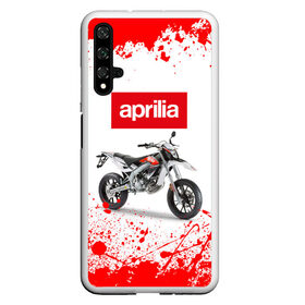 Чехол для Honor 20 с принтом Aprilia (Z) в Кировске, Силикон | Область печати: задняя сторона чехла, без боковых панелей | aprilia | aprilia racing | bike | moto | motocycle | sportmotorcycle | априлия | мото | мотоспорт