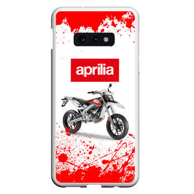 Чехол для Samsung S10E с принтом Aprilia (Z) в Кировске, Силикон | Область печати: задняя сторона чехла, без боковых панелей | Тематика изображения на принте: aprilia | aprilia racing | bike | moto | motocycle | sportmotorcycle | априлия | мото | мотоспорт