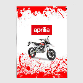 Постер с принтом Aprilia (Z) в Кировске, 100% бумага
 | бумага, плотность 150 мг. Матовая, но за счет высокого коэффициента гладкости имеет небольшой блеск и дает на свету блики, но в отличии от глянцевой бумаги не покрыта лаком | aprilia | aprilia racing | bike | moto | motocycle | sportmotorcycle | априлия | мото | мотоспорт