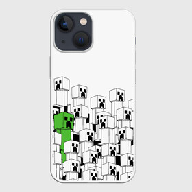 Чехол для iPhone 13 mini с принтом Minecraft Крипер в Кировске,  |  | creeper | game | зомби | игра | крипер | майн | майнкрафт | монстр