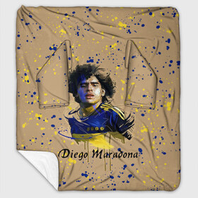 Плед с рукавами с принтом Diego Maradona в Кировске, 100% полиэстер | Закругленные углы, все края обработаны. Ткань не мнется и не растягивается. Размер 170*145 | cup | diego maradona | diego maradona letterin | diego maradona print | football | footballer | great footballer | number 10 | великий футболист | диего марадона | кубок | надпись диего марадона | номер 10 | принт диего марадона | футбол 