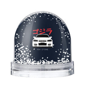 Снежный шар с принтом Skyline R34 Z-Tune в Кировске, Пластик | Изображение внутри шара печатается на глянцевой фотобумаге с двух сторон | gtr | nissan | r34 | skyline | гтр | ниссан | скайлайн