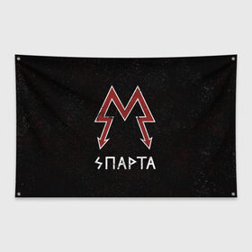Флаг-баннер с принтом Спарта в Кировске, 100% полиэстер | размер 67 х 109 см, плотность ткани — 95 г/м2; по краям флага есть четыре люверса для крепления | metro 2033 | логотип | спарта | фракция
