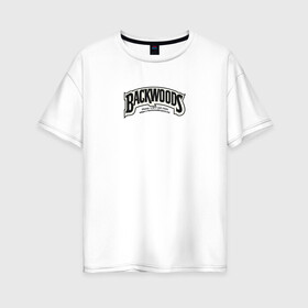 Женская футболка хлопок Oversize с принтом LOGO + ЧЕК DARK в Кировске, 100% хлопок | свободный крой, круглый ворот, спущенный рукав, длина до линии бедер
 | custom | dark | fashion | hip hop | street style | кастом | мода | уличный стиль | хип хоп