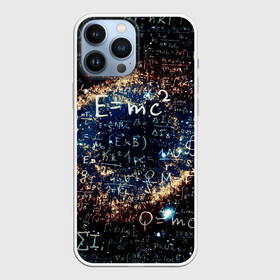 Чехол для iPhone 13 Pro Max с принтом Формула Вселенной в Кировске,  |  | Тематика изображения на принте: альберт эйнштейн | астрономия | звезды | космос | наука | небо | созвездия | теория большого взрыва | формулы | эйнштейн