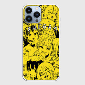 Чехол для iPhone 13 Pro Max с принтом Ahegao yellow в Кировске,  |  | ahegao | banana | o face | аниме | термин | физиономия | япония