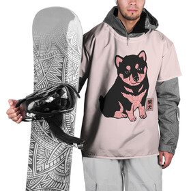 Накидка на куртку 3D с принтом Щенок Сиба-Ину в Кировске, 100% полиэстер |  | Тематика изображения на принте: милота | сиба ину | собака | шиба | щенок