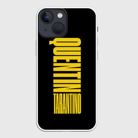Чехол для iPhone 13 mini с принтом Quentin Tarantino в Кировске,  |  | quentin tarantino | tarantino | голливуд | квентин тарантино | криминально чтиво | однажды в голливуде | омерзительная восьмёрка | режиссёры | тарантино | типография