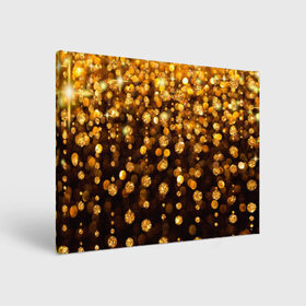 Холст прямоугольный с принтом ЗОЛОТЫЕ БЛЕСТКИ в Кировске, 100% ПВХ |  | gold | pattern | rain | блестки | блестящий | дождь | звезды | золото | красиво | новый год | праздник | снежинки | текстуры