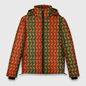 Мужская зимняя куртка 3D с принтом Новогоднее печенье в Кировске, верх — 100% полиэстер; подкладка — 100% полиэстер; утеплитель — 100% полиэстер | длина ниже бедра, свободный силуэт Оверсайз. Есть воротник-стойка, отстегивающийся капюшон и ветрозащитная планка. 

Боковые карманы с листочкой на кнопках и внутренний карман на молнии. | background | christmas | cookies | new year | snowflakes | texture | новый год | печенье | рождество | снежинки | текстура | фон