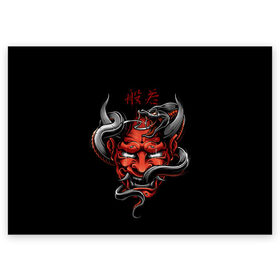 Поздравительная открытка с принтом Хання в Кировске, 100% бумага | плотность бумаги 280 г/м2, матовая, на обратной стороне линовка и место для марки
 | 2077 | art | blood | cyber | cyberpunk | dead | death | demon | japan | mask | ninja | oni | samurai | shadow | shogun | tokyo | warior | арт | воин | война | демон | катана | кибер | киберпанк | кровь | маска | мертвый | ниндзя | путь | самурай