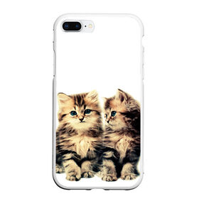 Чехол для iPhone 7Plus/8 Plus матовый с принтом котята в Кировске, Силикон | Область печати: задняя сторона чехла, без боковых панелей | cute kittens | kittens | котята | красивые котята | милые котята