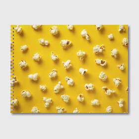 Альбом для рисования с принтом Попкорн в Кировске, 100% бумага
 | матовая бумага, плотность 200 мг. | Тематика изображения на принте: popcorn | воздушная | еда | кино | кинотеатр | кукуруза | кушать | попкорн | сладкий | соленый | сырный | хрустящий