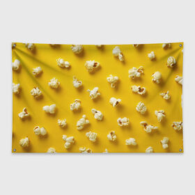 Флаг-баннер с принтом Попкорн в Кировске, 100% полиэстер | размер 67 х 109 см, плотность ткани — 95 г/м2; по краям флага есть четыре люверса для крепления | popcorn | воздушная | еда | кино | кинотеатр | кукуруза | кушать | попкорн | сладкий | соленый | сырный | хрустящий