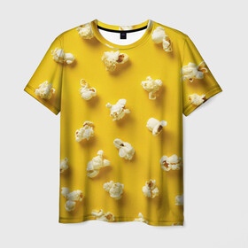 Мужская футболка 3D с принтом Попкорн в Кировске, 100% полиэфир | прямой крой, круглый вырез горловины, длина до линии бедер | popcorn | воздушная | еда | кино | кинотеатр | кукуруза | кушать | попкорн | сладкий | соленый | сырный | хрустящий