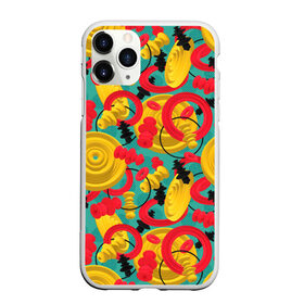 Чехол для iPhone 11 Pro матовый с принтом Круглые 3д фигуры в Кировске, Силикон |  | Тематика изображения на принте: 3д | диски | круги | модный | паттерн | символы | узор | фигуры | цвет | шахматы | яркий