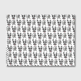 Альбом для рисования с принтом Кот + Мышь Черный + Белый в Кировске, 100% бумага
 | матовая бумага, плотность 200 мг. | Тематика изображения на принте: животные | кот | котик | мышка | мышь