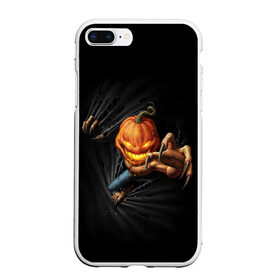 Чехол для iPhone 7Plus/8 Plus матовый с принтом Jack Skellington в Кировске, Силикон | Область печати: задняя сторона чехла, без боковых панелей | 666 | blood | dracula | horror | inside | jack | king | pumpkin | scream | skellington | vampire | вампир | внутри | дракула | древний | король | крик | кровь | тыква | ужасы | хоррор